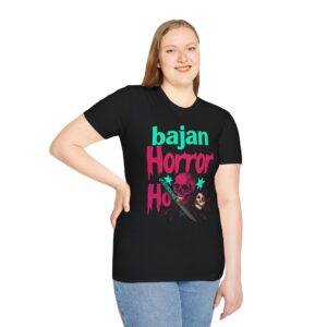 Bajan Horror Ho T-Shirt – Caribbean Skull & Knife Graphic Tee