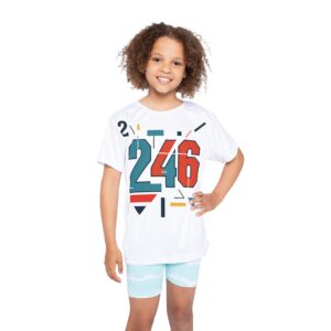 Kids Athletic Jersey — Bold 246 Geometric Sports Tee