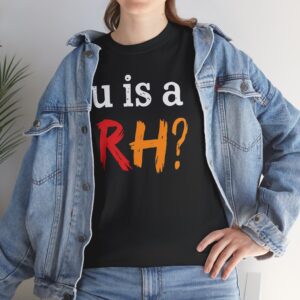 RH? Brush Stroke Tee — Funny Question Graphic T-Shirt